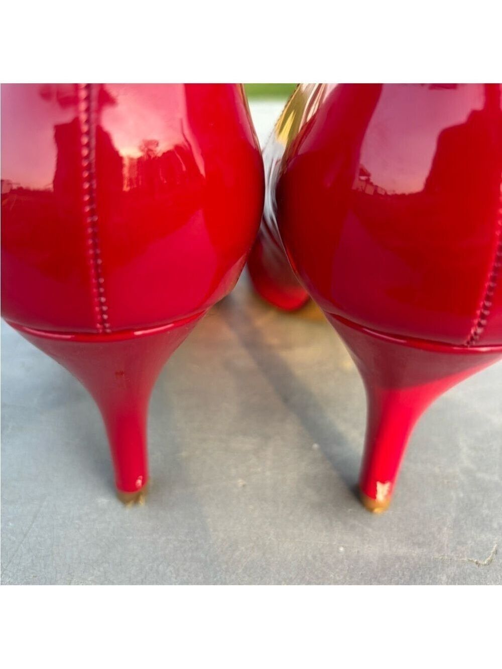 Dream Pairs Red Patent Heels Women Shoes - Picture 9 of 13